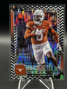 2025 Bowman U Chrome Anthony Hill Jr. Black White Stealth /48 Texas 1st SP - Picture 1 of 2