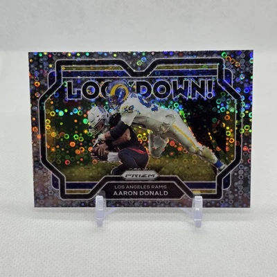 2021 Panini Prizm Аарон Дональд Lockdown! #15 БЕЗ HUDDLE DISCO Rams HOF - Изображение 1 из 2