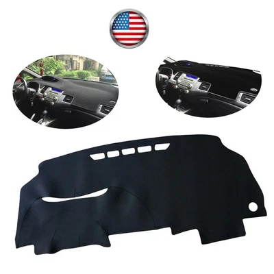 Car Leather Mat Dashmat Pad For 2006-11 HONDA CIVIC/Acura CSX Dashboard Cover - Image 1 of 4