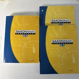 Saxon Math 5/4 Homeschool SET, (3rd Ed) Textbook, Solutions, & Tests/worksheets - Picture 1 of 6