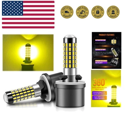 Bombillas antiniebla LED duraderas 880 - 3000K amarillo ámbar, larga duración 50.000 horas Foto 1 de 4