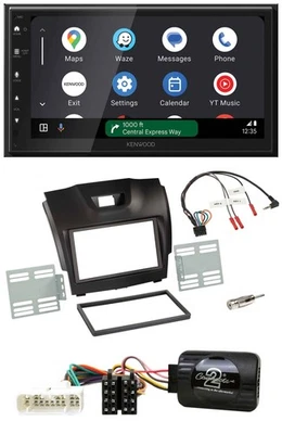 Kenwood DAB Bluetooth USB Lenkrad 2DIN Autoradio für Isuzu D-Max ab 12 dunkelgra - Bild 1 von 4