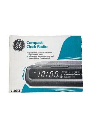 GE 7-4613 Reloj Compacto Electrónico Digital Radio Despertador (Nueva Caja Abierta) Foto 1 de 3