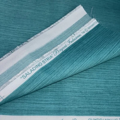 Bryant Industries Outdoor Fabric Saladino Stria Pillow Remnant Fabric 28” X 55” - Image 1 of 3