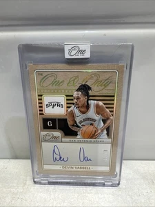 DEVIN VASSELL 2024-25 PANINI ONE AND ONE THE ONE & ONLY SPURS AUTO /49 - Picture 1 of 3