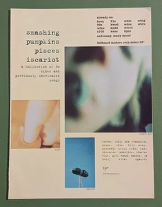 Vtg 1994 Smashing Pumpkins "Pisces Iscariot" HITS Magazine Promo Ad - 90s Corgan - Picture 1 of 8