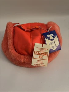 Vintage TROOPER Mütze Kappe groß Jagd Schneemobil Winter Outdoor Dacron rot Nos - Bild 1 von 6