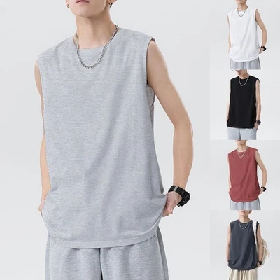 Canottiere uomo stile streetwear larghe fit casual per attività sportive - Immagine 1 di 4