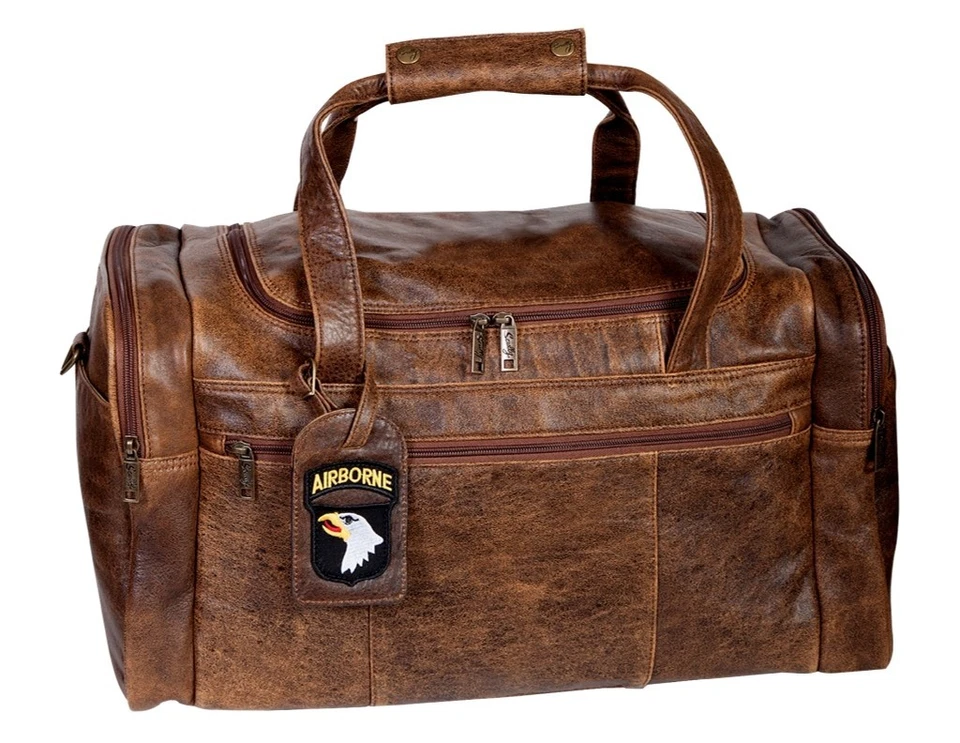 Bolsa de viagem Scully Western couro aerosquadron zíper nogueira 05_802_10 - Imagem 1 de 1