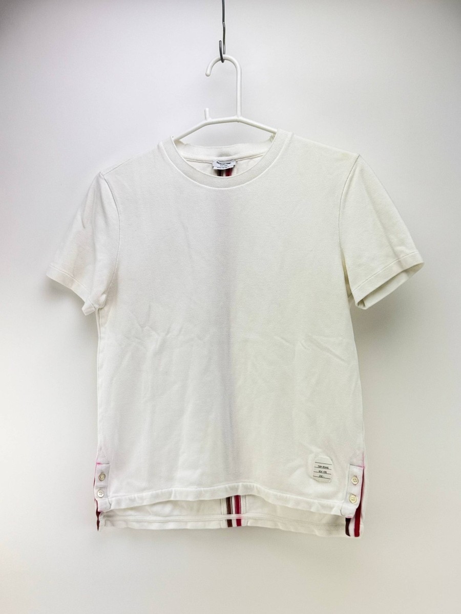 THOMBROWNE コットン　Tシャツ THOM BROWNE コットン Tシャツ ストライプ | THE OUTNET (アウト