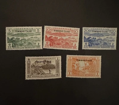 Nuevas Hébridas 1957 Sc# J21-25 franqueo como nuevas nunca montadas ENVÍO GRATUITO Foto 1 de 2