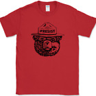 Smokey the Bear Resist T-Shirt Funny Classic Forest Fires Humor Novelty Tee