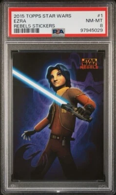 2015 Topps Star Wars Rebels Ezra Bridger Sticker Card Insert #1 - Image 1 of 2