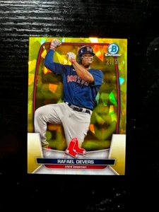 2023 BOWMAN CROMO RAFAEL DEVERS ORO GHIACCIO ROTTO #21/50 - Foto 1 di 2