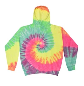 Sudadera con capucha Tie Dye como nueva arco iris para niños y adultos manga larga con bolsillos delanteros - Imagen 1 de 2