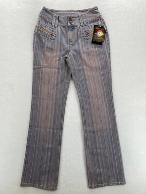 Pantalones de mezclilla Newport News Jeanology para mujer 4 rosa azul 100 % algodón ajustados rectos Foto 1 de 4