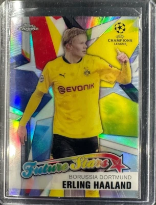 2020-21 Topps Chrome UCL Future Stars Erling Haaland #FS-EH - Image 1 of 2