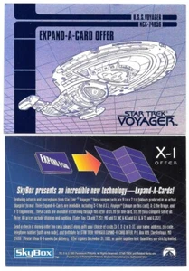Star Trek Voyager Season 1 Trading Cards Expand-A-Card X-1 Skybox 1995 NEAR MINT - Picture 1 of 1