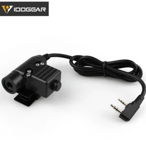 IDOGEAR Headset Adapter U94 PTT for Icom/Kenwood/Midland/MT/PH Paintball Hunting