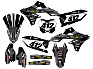 2018-2023 RMZ 450 PODIUM Black Senge Graphics Kit Compatible with Suzuki - Picture 1 of 10