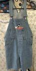 Mickey Classics Unlimited Jerry Leigh Blue Jean Women's Overalls Shorts Size L