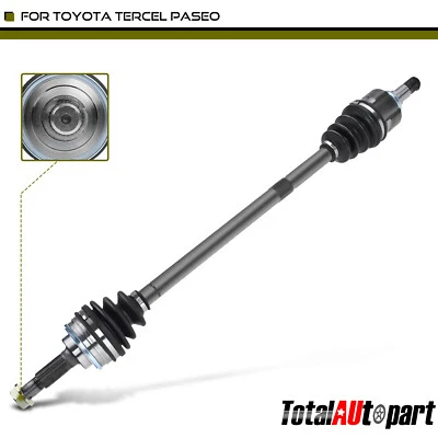 Conjunto de eje CV para Toyota Paseo 93-98 Tercel 87-99 L4 1,5 L pasajero delantero derecho Foto 1 de 4
