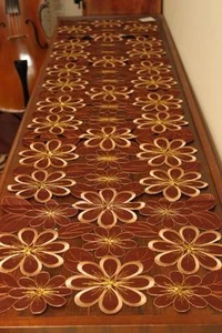 Corredores de mesa de alta calidad elegantemente bordados para muebles y decoración del hogar - Imagen 1 de 3
