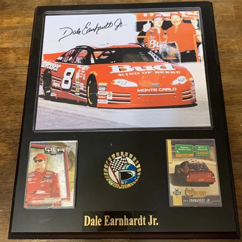 NASCAR Dale Earnhardt Jr (2) 2004 calendars and a Wooden Plaque Pre-owned Cover