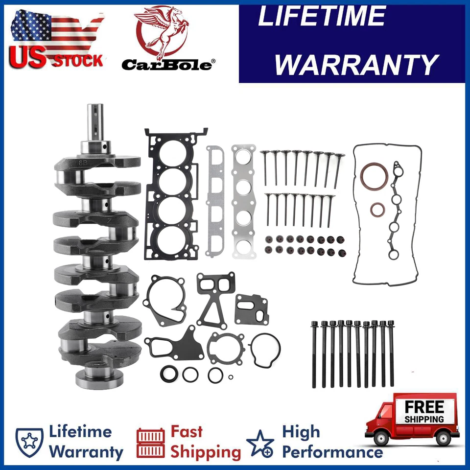 Cigüeñal motor G4KF 2.0T con kit de junta para Hyundai Santa Fe Sport Kia Soul Foto 1 de 4