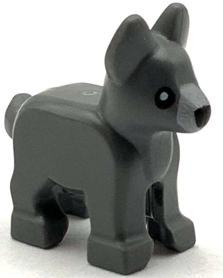 Lego Nuevo Perro Alsaciano Pastor Alemán Cachorro Mascota Bebé Lobo Animal Pieza Foto 1 de 1