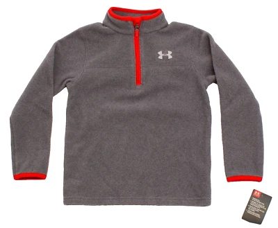 Under Armour Boy's Size 5 Gray 1/4 Zip Pullover Fleece - Image 1 of 2