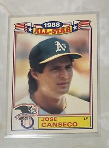 Jose Canseco - 1988 Topps Commemorative All-Star Set #6 of 22 - Oakland A's