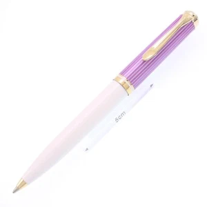 Pelikan Ballpoint Pen Souveran K600 Violet White Resin Twist Type - Picture 1 of 10
