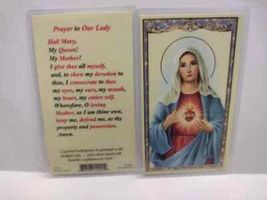 PRAYER TO OUR LADY Laminated catholic prayer card - Picture 1 of 1
