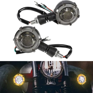 LED Bullet Turn Signals Blinker Lights Fits Honda VTX1300C VTX1800C VTX 1800 N - Picture 1 of 12