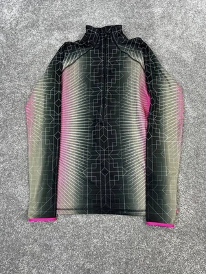 Chaqueta Nike Pro Mujer Mediana Negra Blanca Rosa Entrenamiento Cremallera Completa Foto 1 de 4