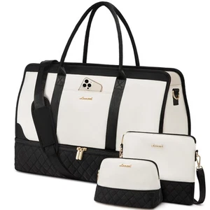 Weekender Bags for Women Travel Duffle Bag with Shoe Compartment, Carry on Ov... - Picture 1 of 6