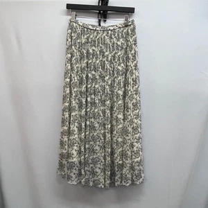Uniqlo :C Multicoloured Floral Print Pleated Chiffon Skirt Size S - Picture 1 of 5