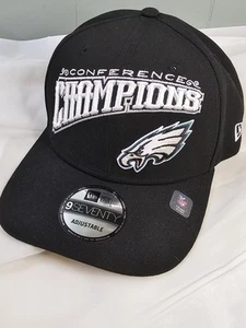 Philadelphia Eagles Conference Champions Sideline Cap Hat Super Bowl LIX NEW - Picture 1 of 9