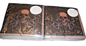 Lote de 2 servilletas de almuerzo Dark Academia 40ct 6,5" X 6,5" (B120) - Imagen 1 de 3