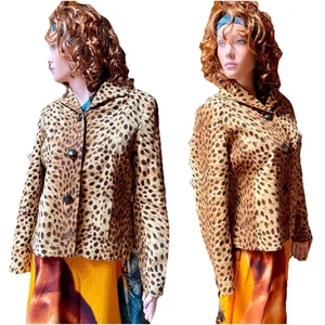 CHAQUETA JONES NEW YORK Signature Collection Fabulosa Estampado LEOPARDO Talla 12 - Imagen 1 de 13