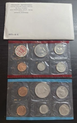 1971 Uncirculated Coin Set U.S Mint Original Government Packaging OGP - Image 1 of 2
