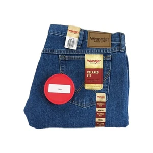Pantalones de mezclilla Wrangler Rugged Wear azules para hombre talla 42x30 calce relajado 100 % algodón nuevos - Imagen 1 de 14