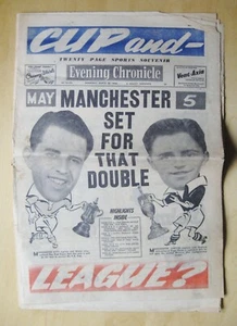 1956 League & FA Cup Final Newspaper Preview Edition MANCHESTER CITY UNITED - Picture 1 of 5