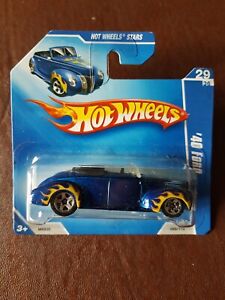 HOT WHEELS 69/172 - 2008 HW Stars 29/36 - '40 Ford Convertible - Carded