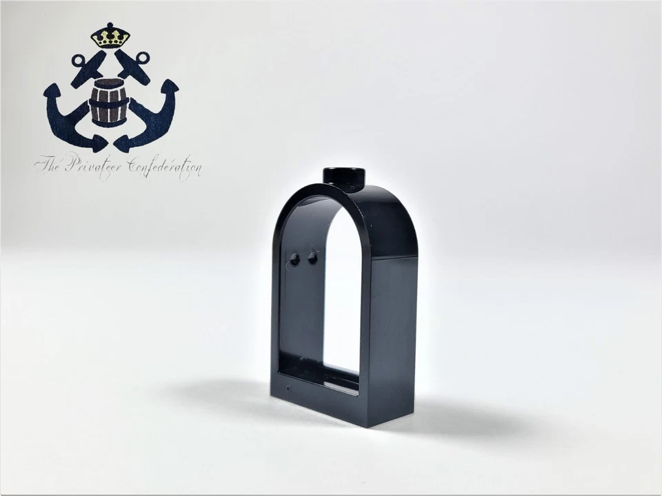 LEGO 1990s Western Ventana Negra Redondeada Top 30044 Para Sheriff's Lock Up Set 6755 Foto 1 de 1