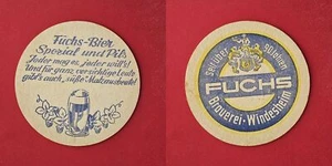 Brauerei Fuchs Windesheim Jeder mag es… Brauerei Bierdeckel Coaster Beermat - Picture 1 of 1