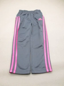 ADIDAS Size 4T Girls Multicolor Stretch Waist Pocket Pull On Training Pants 027 - Picture 1 of 9