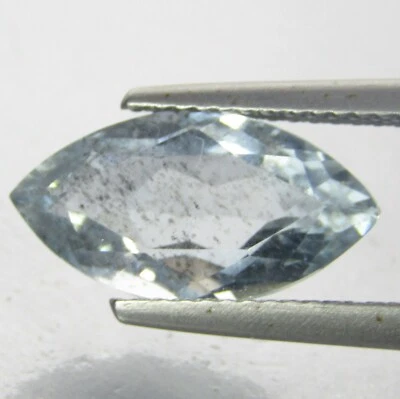 3.31Cts Deslumbrante Color Azul Natural Aguamarina Corte Marquesa Ref VIDEO Foto 1 de 4