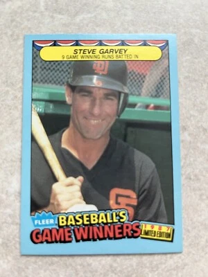1987 Fleer Game Winners Steve Garvey #16 MLB San Diego Padres - Image 1 of 2